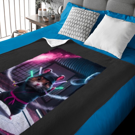 Discover Spy Ninja Hamster Baby Blankets