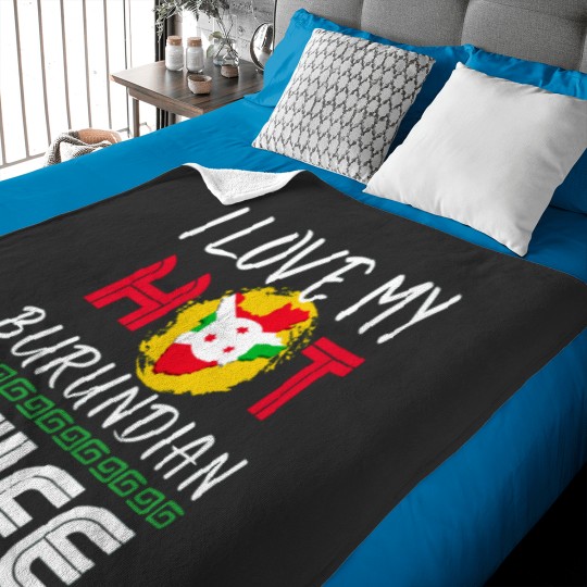 Discover I Love My Hot Burundian Wife Burundi Husband Active Baby Blankets