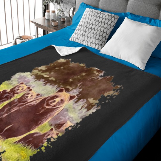 Discover Grizzly 399 And Quad Baby Blankets