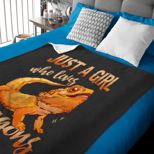 Discover Just A Girl Who Loves Bearded Dragons 297 Baby Blankets