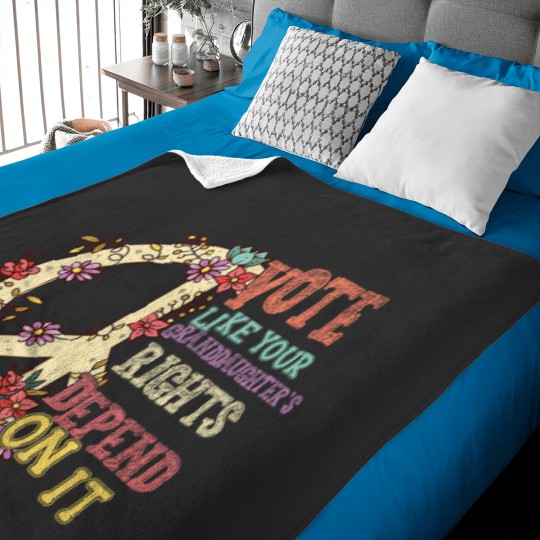 Discover vote t women feminist grandma mom mor Baby Blankets