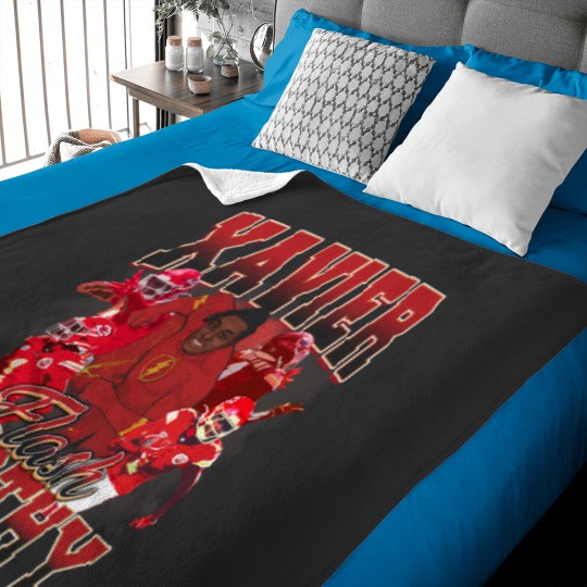 Discover Xavier Worthy Flash Vintage Style Y2K Football Baby Blankets Baby Blankets
