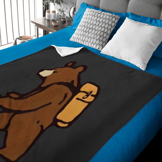 Discover Yosemite National Park Bear Hiker Baby Blankets