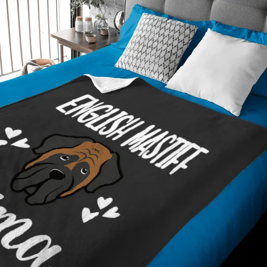Discover English Mastiff Dog Mom Baby Blanket