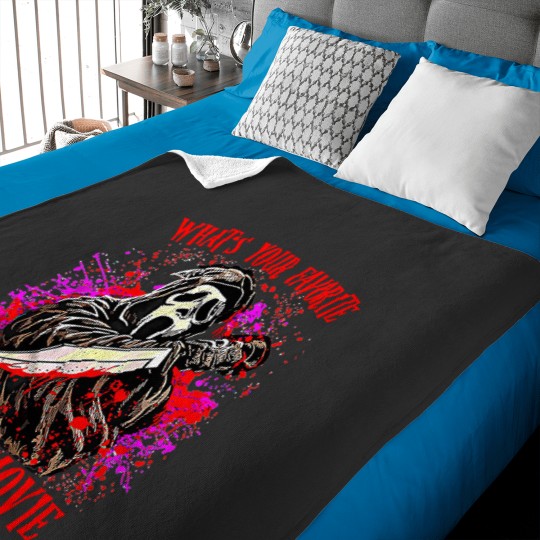 Discover Scream Ghostface What's Your Favorite Scary Movie Baby Blankets, Scream Ghost Face Baby Blankets