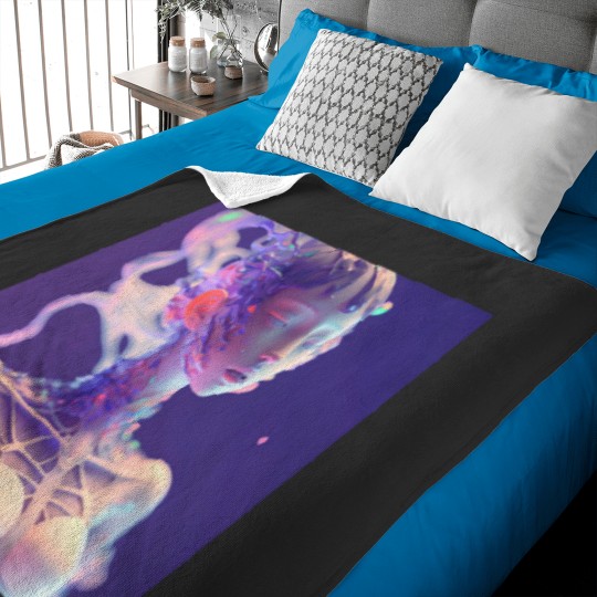 Discover Crystal mixed ceramic exoskeleton girl Baby Blankets