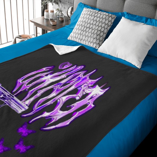 Discover Purple y2k OPIUM Baby Blankets