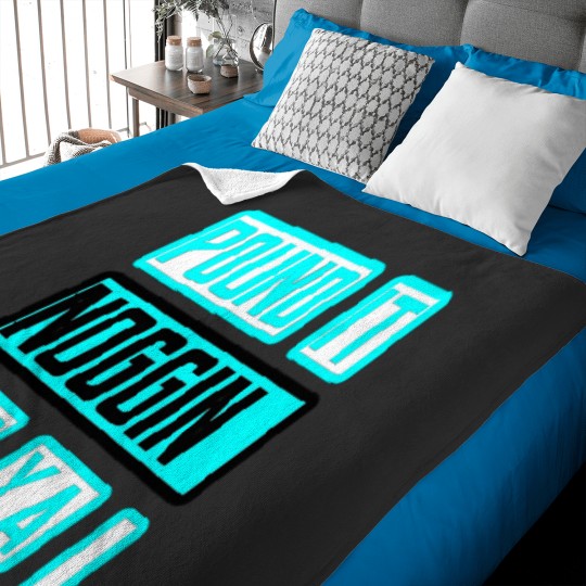 Discover Noggin Dude Baby Blanket - Fun Design