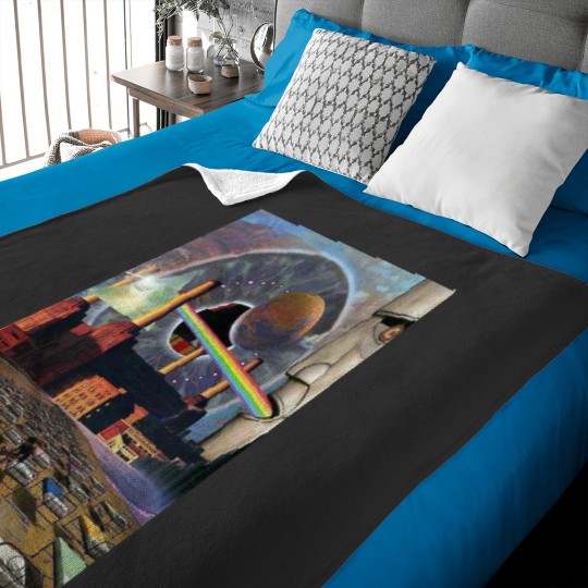 Discover Pink city Floyd statue Baby Blankets
