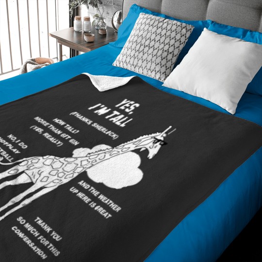 Discover Tall Peoples Funny Small Talk Essential Baby Blankets