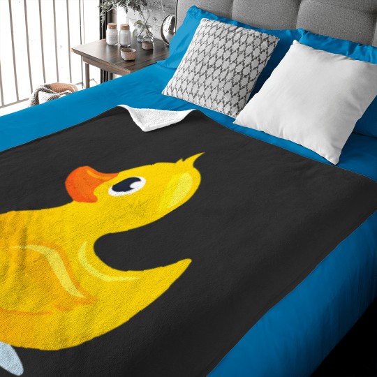 Discover Duck Tshirt Yelllow Cute Duckie Tee Shirt Great For Kids Baby Blankets
