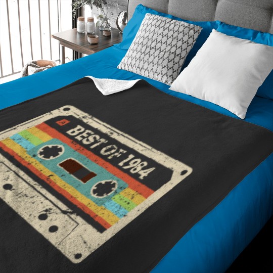 Discover Best of 1984 40 Year Old Funny Vintagess Cassettess 40th Birthday Gift for Men Women Classi Baby Blankets