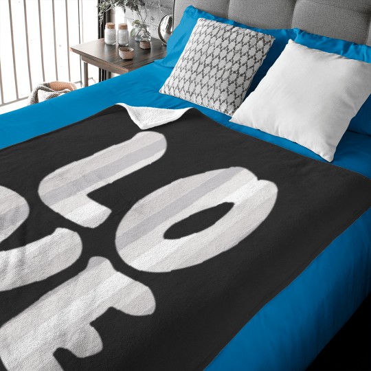 Discover Letters spelling LOVE with colorful stripes Baby Blankets