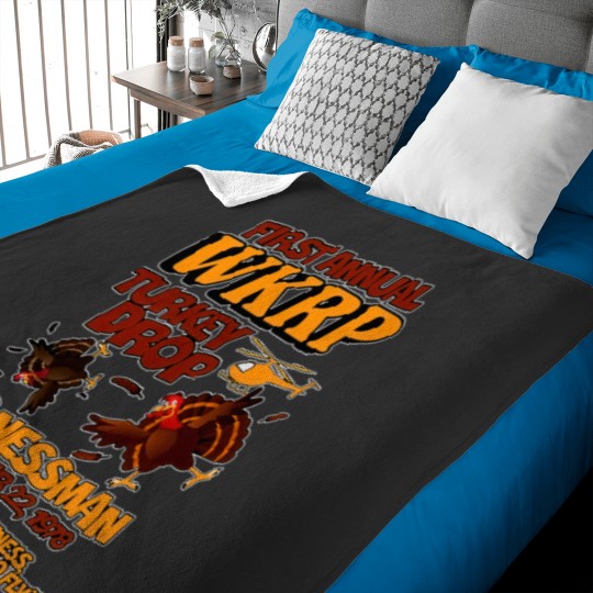 Discover Thanksgiving 1st Annual WKRP Turkey Drop Baby Blankets