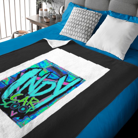 Discover Indycar Blue Ice Logo Baby Blanket by The Indycar Scoop