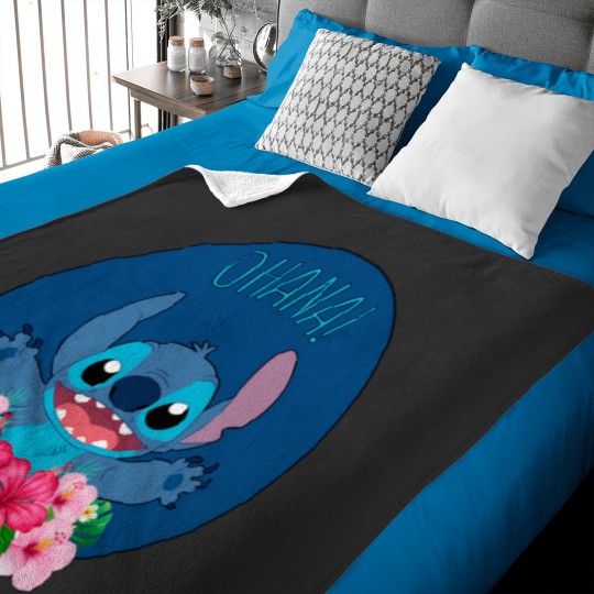 Discover Ohana Stitch Baby Blanket