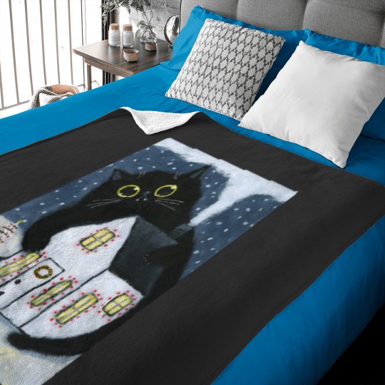 Discover The Yule Cat Baby Blankets