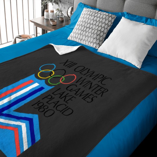 Discover Lake Placid 1980 Winter Olympics Men's Grey Baby Blankets Size S-5XL