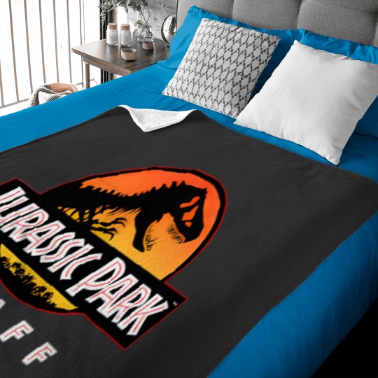 Discover Jurassic Park Ranger Staff Uniform Baby Blankets
