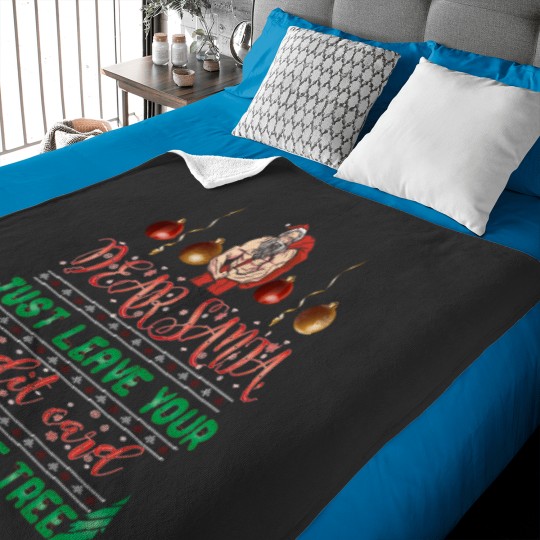 Discover Dear Santa Funny Merry Christmas Gift For Men For Women For Family Wife Mother Baby Blankets