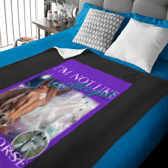 Discover I'M Not Like Other Girls I'M Worse- Horses Baby Blankets