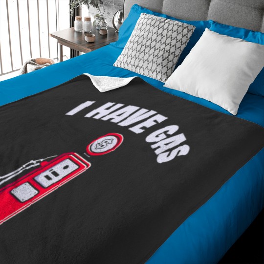 Discover I Have Gas Funny Gas Pump Baby Blankets