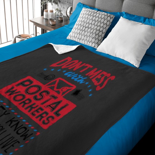 Discover Dont Mess with Postal Workers They Know Where You Live Essential Baby Blankets