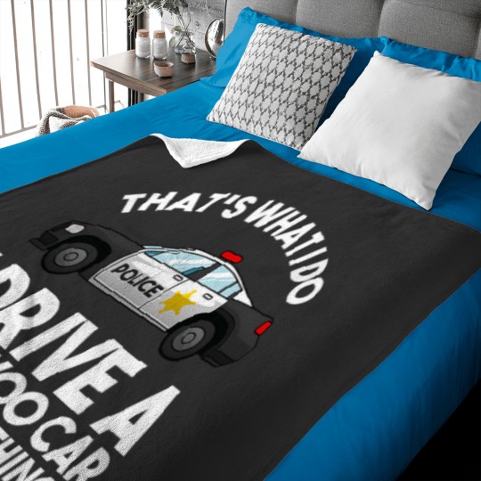 Discover Funny Police Officer Gift For Cop Law Enforcement Men Women Baby Blankets