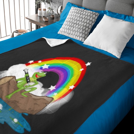 Discover The Rainbow Connection Baby Blankets