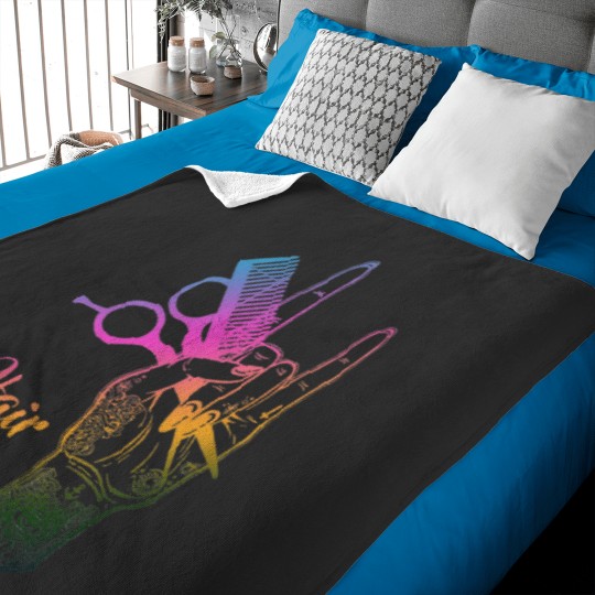 Discover Hair Hustler Hairstylist Hairdresser Funny Gift Idea Baby Blankets