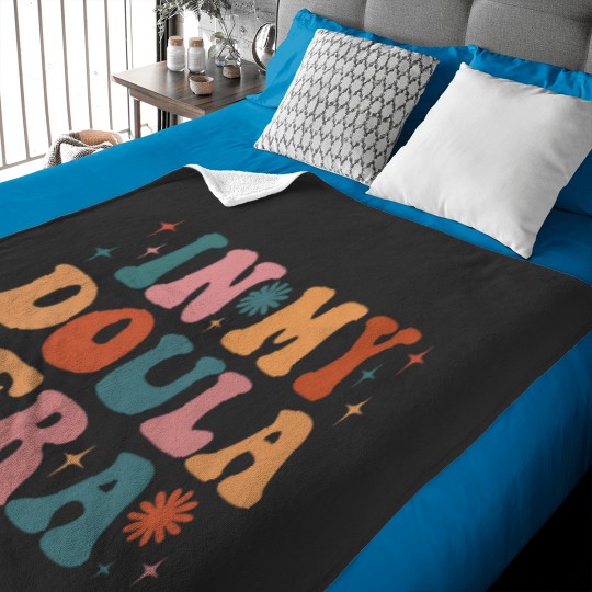 Discover In My Doula Era Funny Women Christmas Presents Baby Blankets