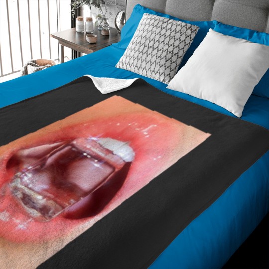 Discover ICE CUBEss lips Baby Blankets