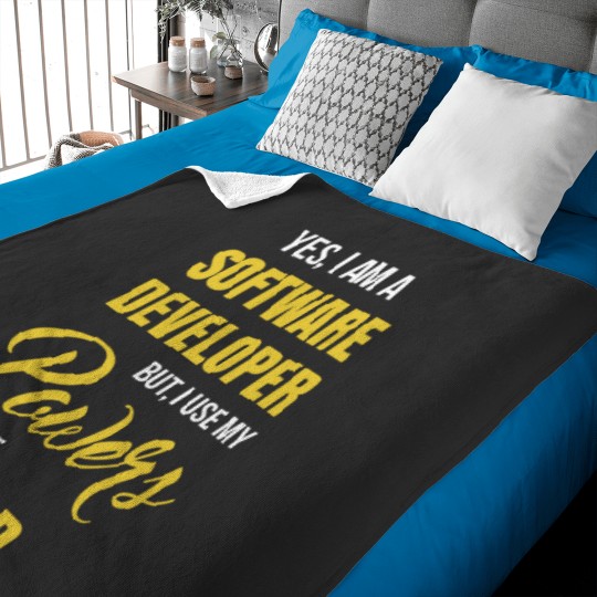Discover Funny Software Developer Baby Blankets