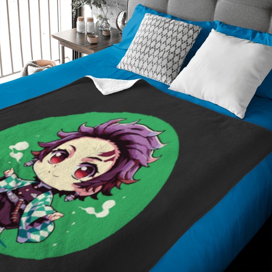 Discover Chibi tanjiror Baby Blankets
