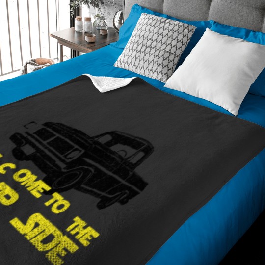 Discover Welcome to the Bump Side Truck Baby Blankets
