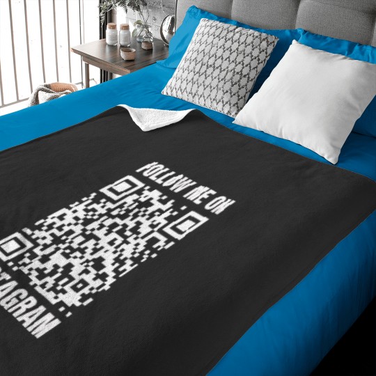Discover Rick Roll QR Code Prank Follow Me On Instagram Baby Blankets