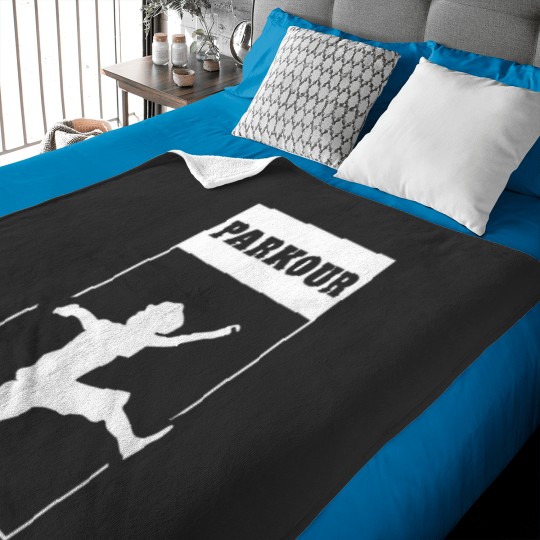 Discover PARKOUR A Black and White Defiance Baby Blankets