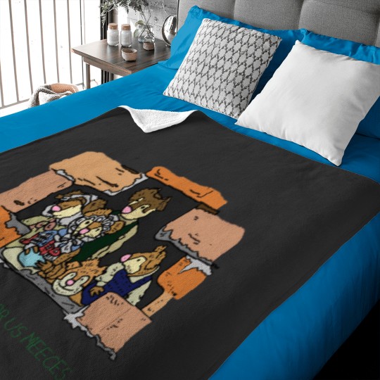 Discover Muppet Christmas Carol Meeces Baby Blankets