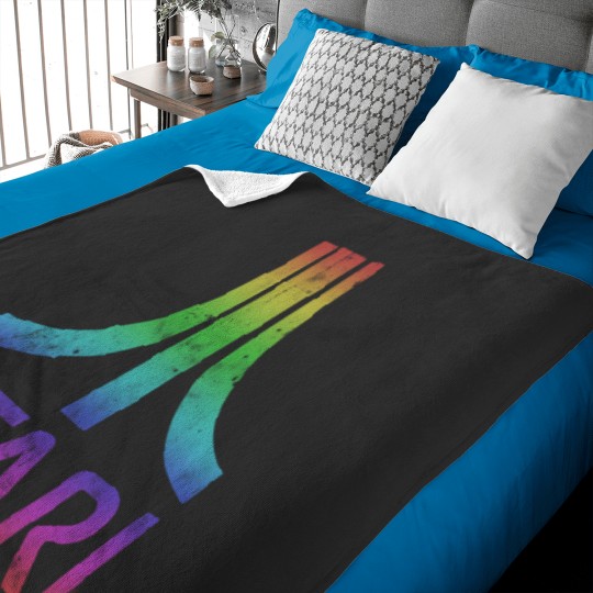 Discover Atari Vintage Rainbow Baby Blankets