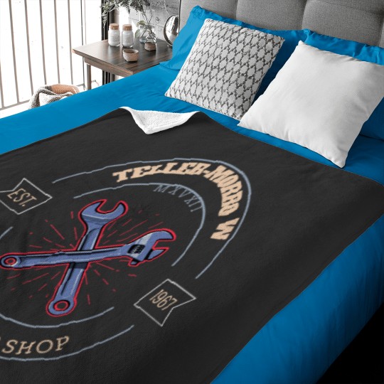 Discover Teller Morrow Automotive Repair Shop Tee Baby Blankets