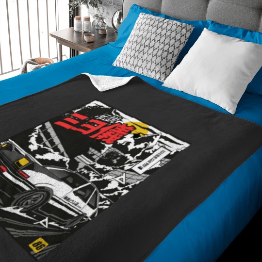 Discover Initial D Takumi Fujiwara Hachiroku Touge Attack! AE86 Trueno Baby Blankets