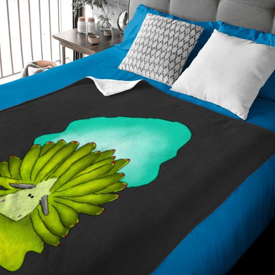 Discover Cute leaf sheep design Active Baby Blankets