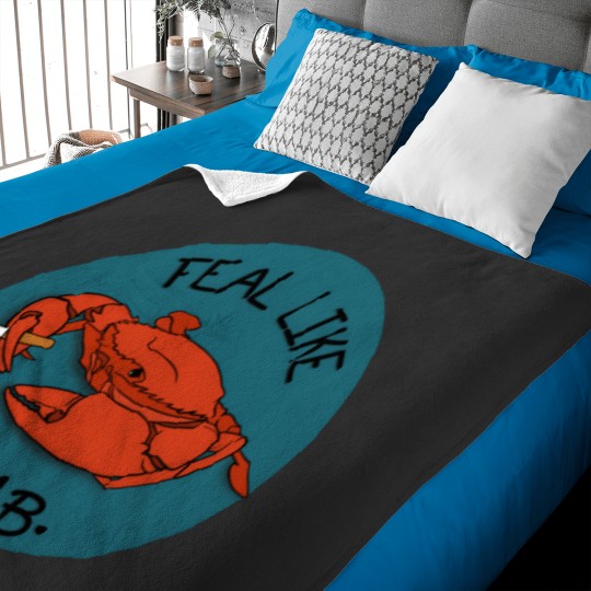 Discover Feal Like Crab - Hot Mulligan - With Background Baby Blankets