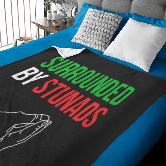 Discover Surrounded by Stunads Funny Italian Sayings Baby Blankets