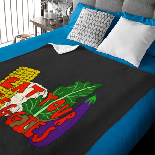 Discover Eat Your Veggies! Baby Blankets