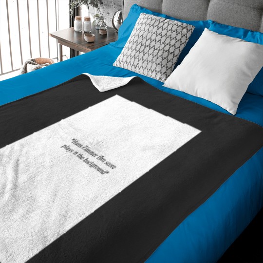 Discover Hans Zimmer film score plays in the background Graphic Baby Blankets