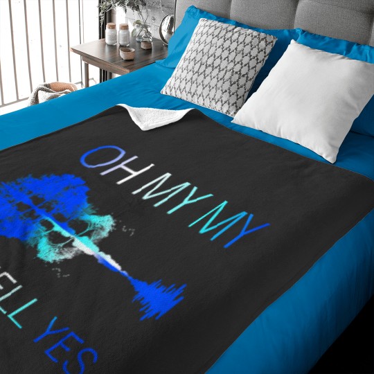 Discover Classic Oh my my Oh hell yes Guitar Baby Blankets