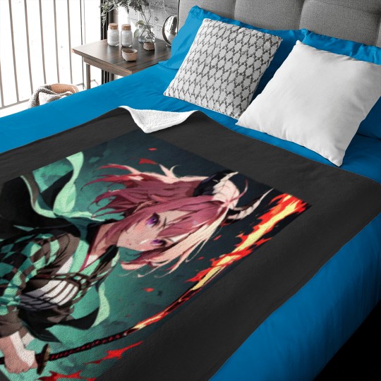 Discover Demon Slayerss Girl With swordss Baby Blankets