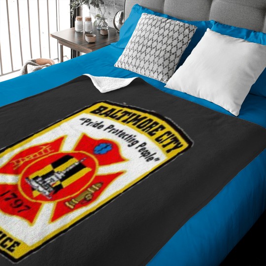 Discover Baltimore City firess Service Baby Blankets
