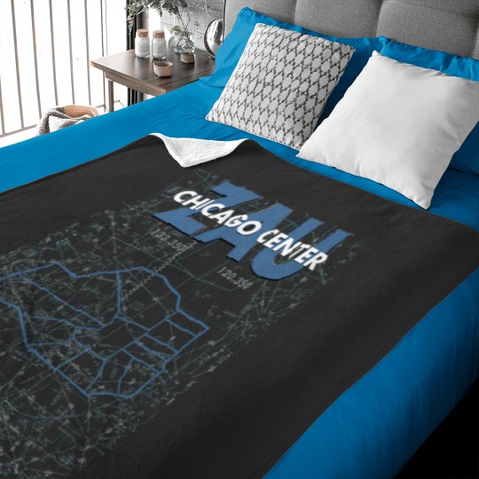 Discover ZAU Chicago Center Air Traffic Control ATC Artwork Active Baby Blankets